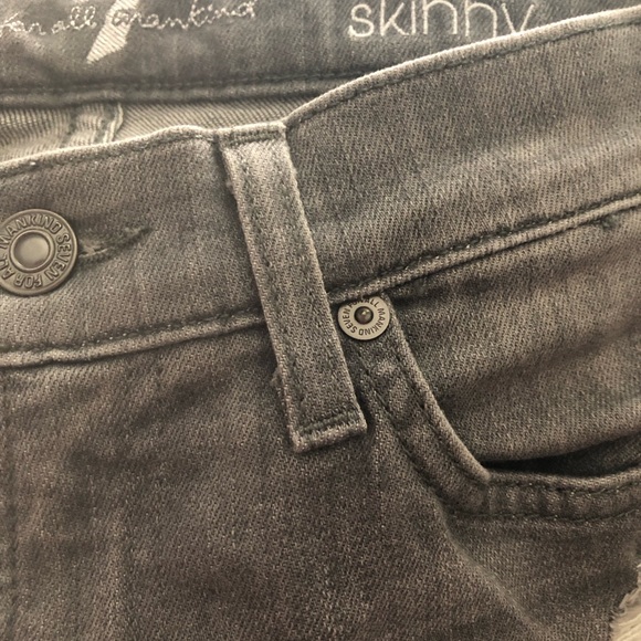 7 For All Mankind gray The Ankle skinny jeans size 25 - Picture 2 of 3